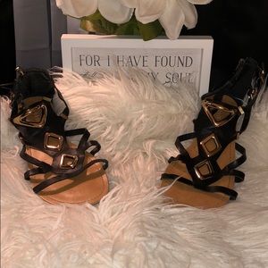 Black and gold Sandals!